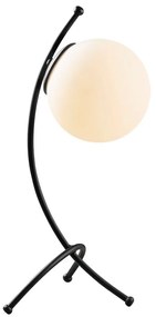 Fekete-fehér asztali lámpa üveg búrával (magasság 43 cm) Yay – Opviq lights