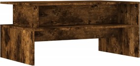 vidaXL füstös tölgy színű szerelt fa dohányzóasztal 90x55x42,5 cm