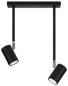 Sollux SL.1075 - Csillár rúdon NORANO 2xGU10/40W/230V fekete