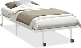 vidaXL fehér acél ágykeret matrac nélkül összecsukható 90x190 cm