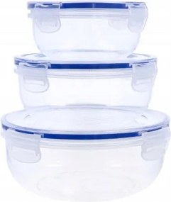Ggv Műanyag tálkészlet fedővel 3 db.