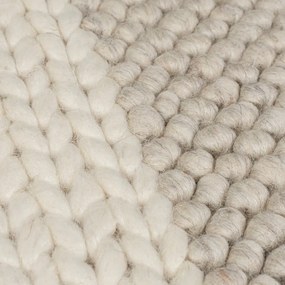 Bézs kézi szövésű gyapjúkeverék szőnyeg 160x230 cm Minerals Patchwork – Flair Rugs