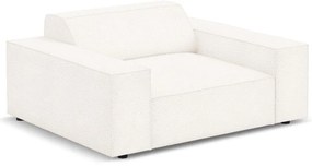 Bézs buklé szövet fotel Jodie – Micadoni Home