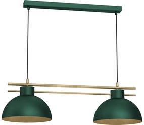 Csillár zsinóron ESTATE 2xE27/15W/230V zöld