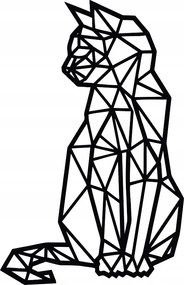 Fali Dekoráció 3D Kép Nappaliba Ülő macska