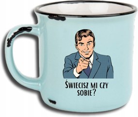 Bögre Kék Retro Vicces Ajándék Apák Napja Világítasz Nekem Vagy Magadnak?