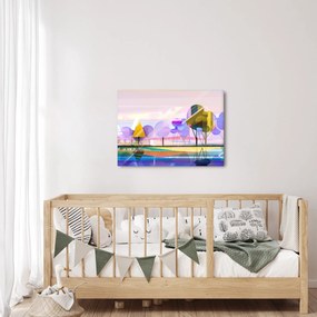 Kép - absztrakció, táj (70x50 cm)