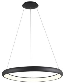 Nova Luce ALBI 1 ágú függeszték, fekete, 3000K melegfehér, beépített LED, 80W, 4000 lm, 8105604D