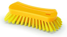 Igeax élelmiszeripari ergonómikus kézi súroló kefe sárga 0,75mm kemény sörtével