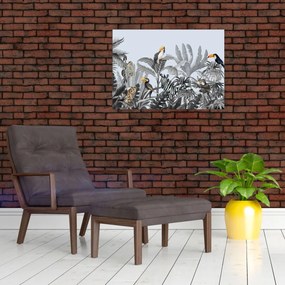 Kép - Illusztrált dzsungel (70x50 cm)