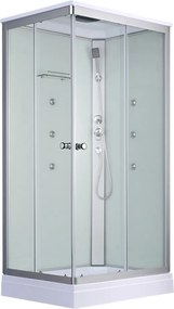 Valerie 80x100 cm szögletes hidromasszázs zuhanykabin