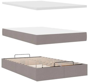 Oszmán ágykeret matraccal tópszín 120x200cm szövet