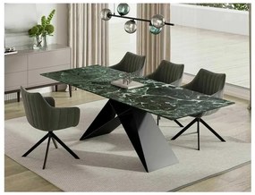 Westin II étkezőasztal 160 x 90 cm, sötét zöld