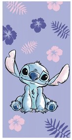Disney Lilo és Stitch, A csillagkutya Purple fürdőlepedő, strand törölköző 70x140cm
