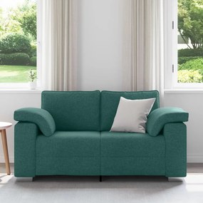 Kétszemélyes Kanapé Sötét Zöld 120 cm Szövet