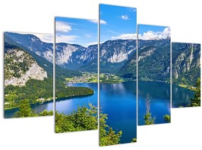Kép - Hallstatt tó, Hallstatt, Austria (150x105 cm)