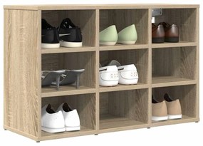 Cipősszekrény polcokkal sonoma tölgy 77.5 x 30 x 51 cm Faanyag