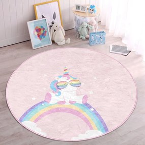 Rózsaszín gyerek szőnyeg ø 120 cm Comfort – Mila Home