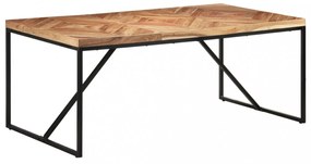 tömör akácfa és mangófa étkezőasztal 180 x 90 x 76 cm