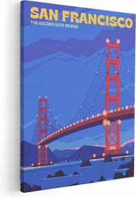 Vászonkép Nappali Falikép San Francisco *sok város*