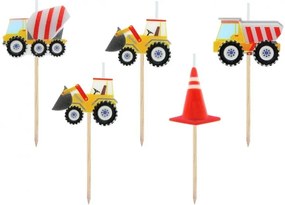 Építkezés Building Blocks tortagyertya, gyertya szett 5 db-os