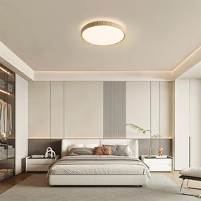 Brilagi-LED Fényerőszabályozható mennyezeti lámpa CORVO LED/72W/230V 3000-6000K fa dekor átm. 50 cm + távirányító