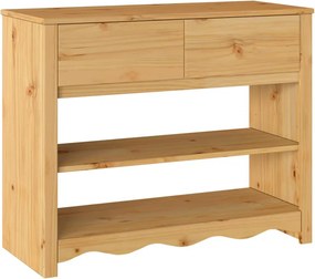 vidaXL Konzolasztal fiókkal Drammen Tölgy színű 89,5 x 37 x 73 cm