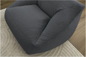 Sötétszürke műszőrme babzsákfotel Lilibet – Bobochic Paris