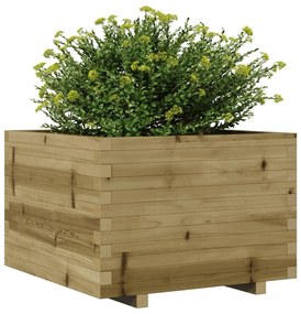 impregnált fenyőfa kerti virágláda 70 x 70 x 49,5 cm