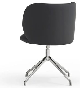 Fekete kárpitozott étkezőfotel Mogi – Teulat