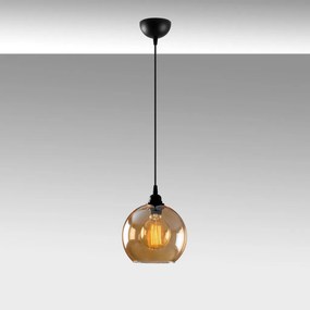 Gold 020 arany-fekete fém és üveg függőlámpa, Ø20 cm