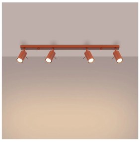 Téglavörös spotlámpa 6x81 cm Etna – Sollux