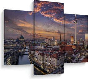 Kép - Naplemente Berlin felett (90x60 cm)