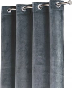 Bársony függöny Velvet vastag 260x140 szürke