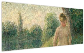 Kép - Camille Pissarro, The Bather, reprodukciók (120x50 cm)