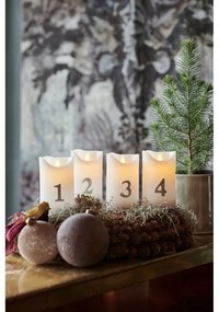 Karácsonyi fénydekoráció 4 db-os (magasság 13 cm) Sara – Sirius