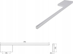 Törölközőtartó Siro 2142-300ZN1 króm fényes