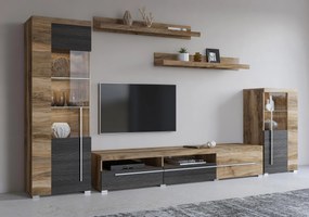 Nappali fal Rogalo 11  (szatén dió). Akció -17%. 1118133