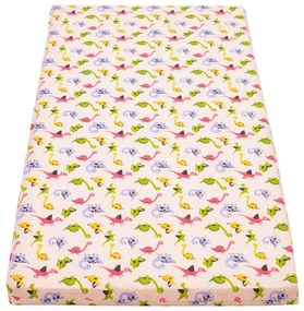 Gyerek matrac New Baby 120x60 hab-kókusz rózsaszín mintákkal