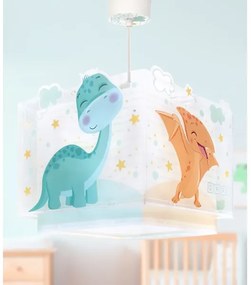 Dalber 63452 - Gyerek csillár BABY DINOS 1xE27/15W/230V, vidám, színes kivitel