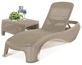 Atlantic kerti nyugágy set Corfu asztallal