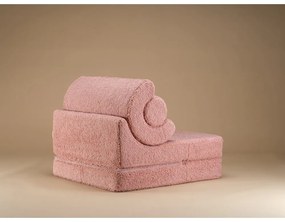Rózsaszín buklé gyerek fotel Flipster – Wigiwama