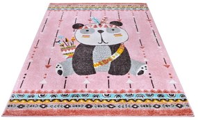 Rózsaszín gyerek szőnyeg 160x235 cm Panda – Hanse Home