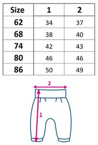 Baba melegítő nadrág és pulóver Koala Panther girl, vel. 68 (4-6 h)