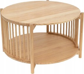 Dohányzóasztal Alma Natúr 80x80x45 cm Homla