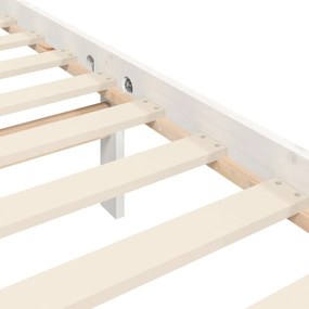 fehér tömör fa ágykeret fejtámlával King Size
