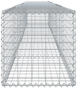 horganyzott vas gabion kosár fedéllel 500 x 50 x 50 cm