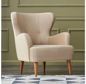 NEKO krémszínű füles fotel