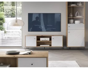 TV-állvány SULA artisan tölgy/fehér