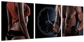 Kép - Fitness (órával) (90x30 cm)